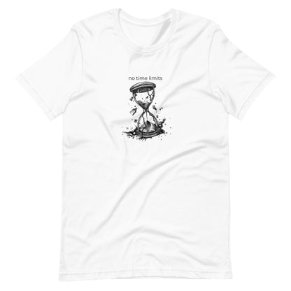 No Time Limits Hourglass Graphic Tee - Surrealist Minimalist Art T-Shirt
