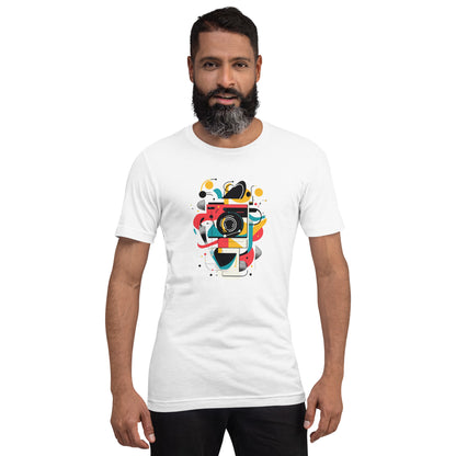 Photographer Gift Shirt - Vintage Camera Graphic Tee - Aesthetic Geometric Apparel