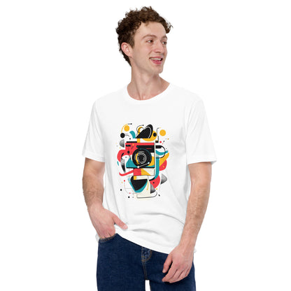 Photographer Gift Shirt - Vintage Camera Graphic Tee - Aesthetic Geometric Apparel