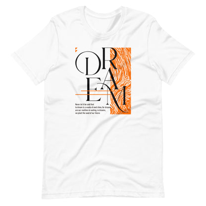 Dream Avant-Garde Typographic Tee - Abstract Minimalist Women's Streetwear T-Shirt