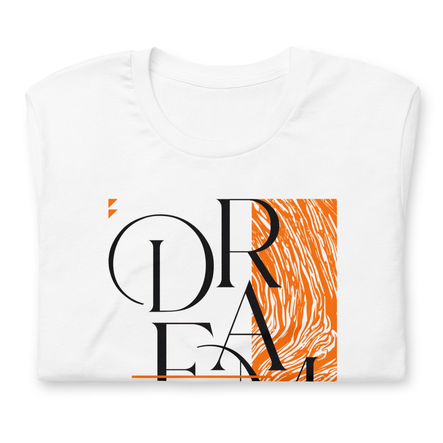 Dream Avant-Garde Typographic Tee - Abstract Minimalist Women's Streetwear T-Shirt