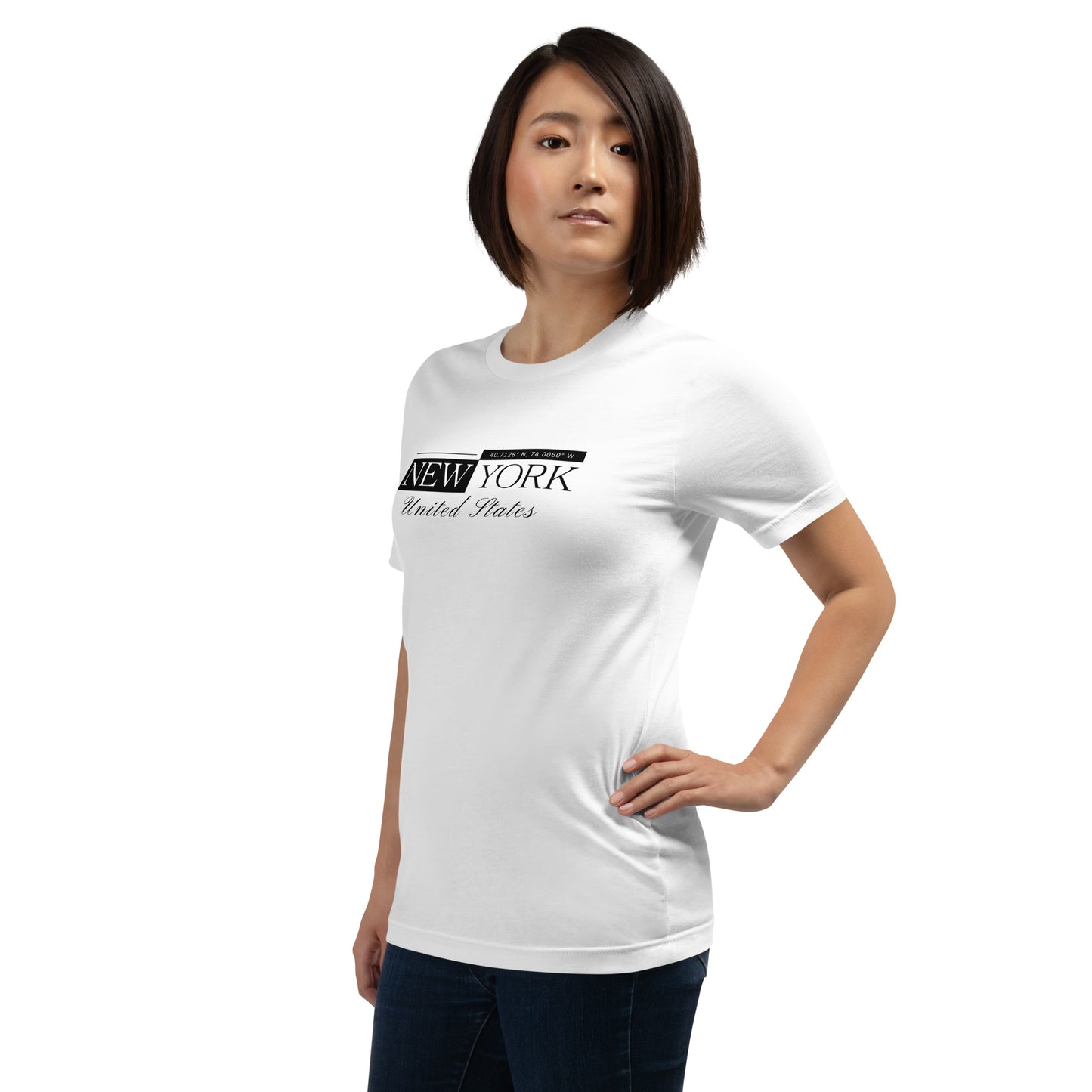 Elyx New York Minimalist City Typography Woman Graphic Tee