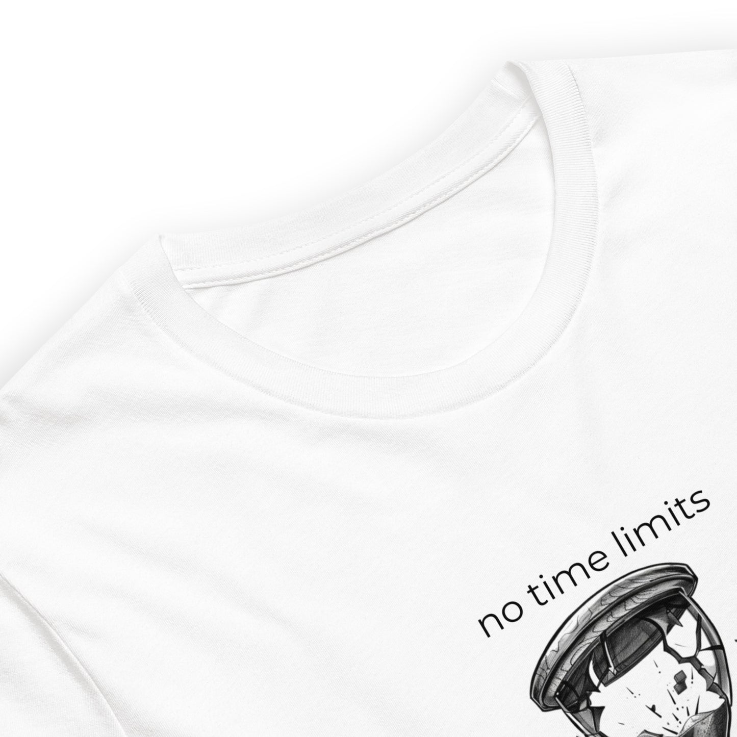 No Time Limits Hourglass Graphic Tee - Surrealist Minimalist Art T-Shirt