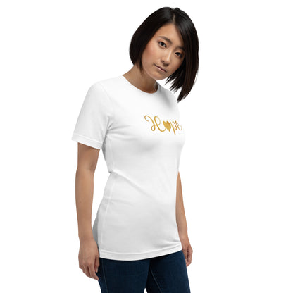 Elyx "Hope" Elegant Calligraphy Tee – Modern Minimalist Collection