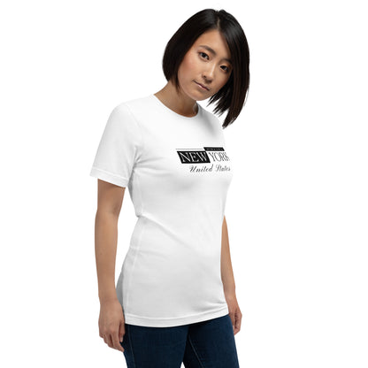 Elyx New York Minimalist City Typography Woman Graphic Tee