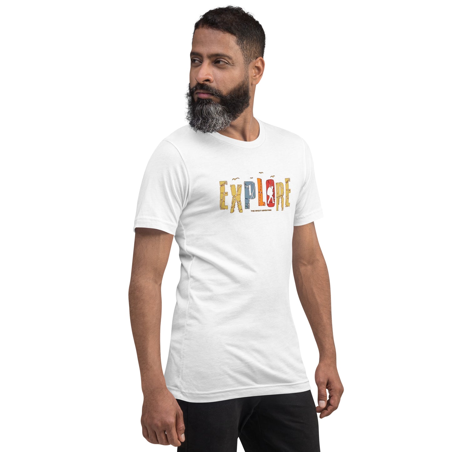 Explore The Great Adventure Graphic Tee - Retro Boho Nature & Hiking T-Shirt