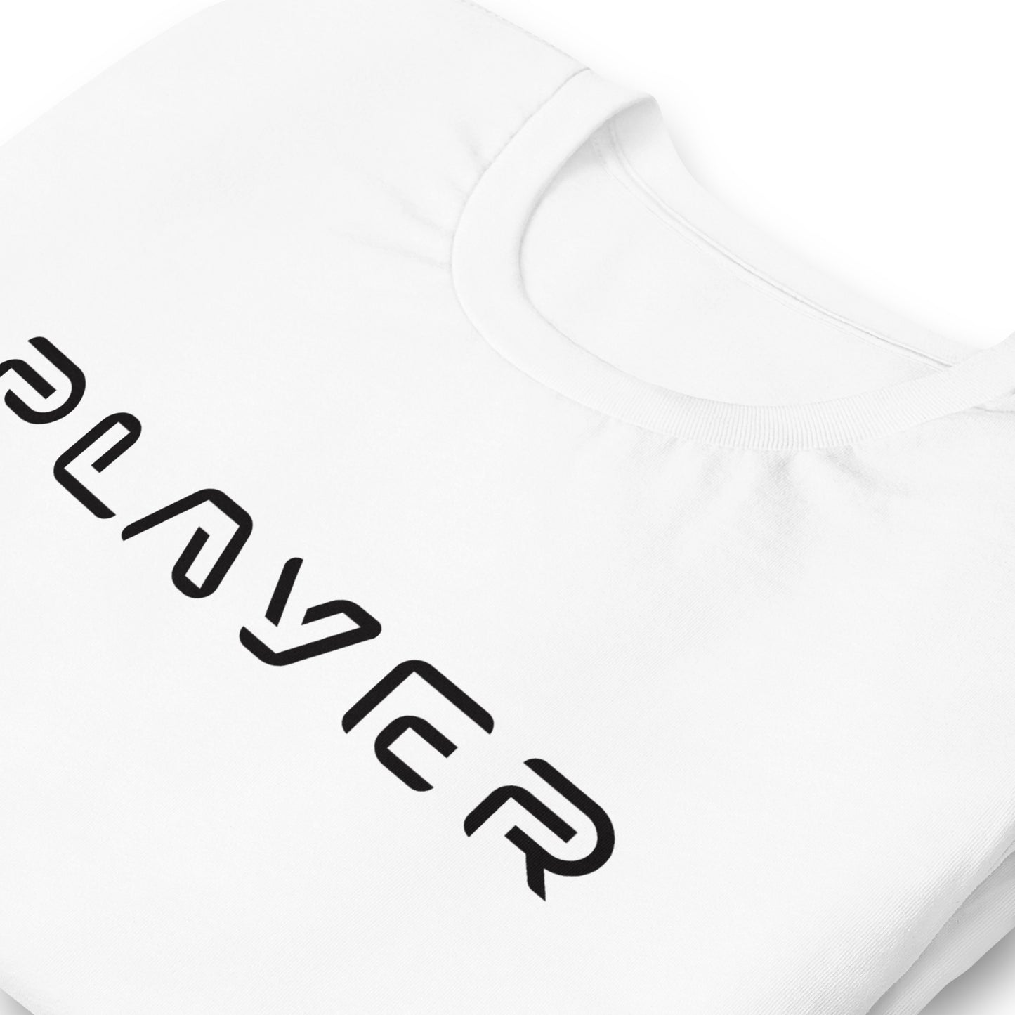 Player Futuristic Typographic Tee - Minimalist Cyber Streetwear T-Shirt
